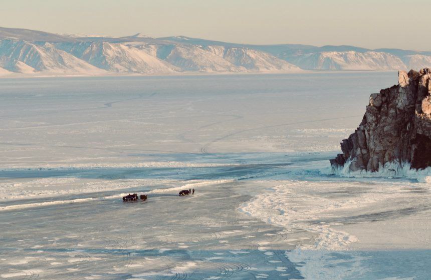 Остров Шарга Даган в проливе Малое море